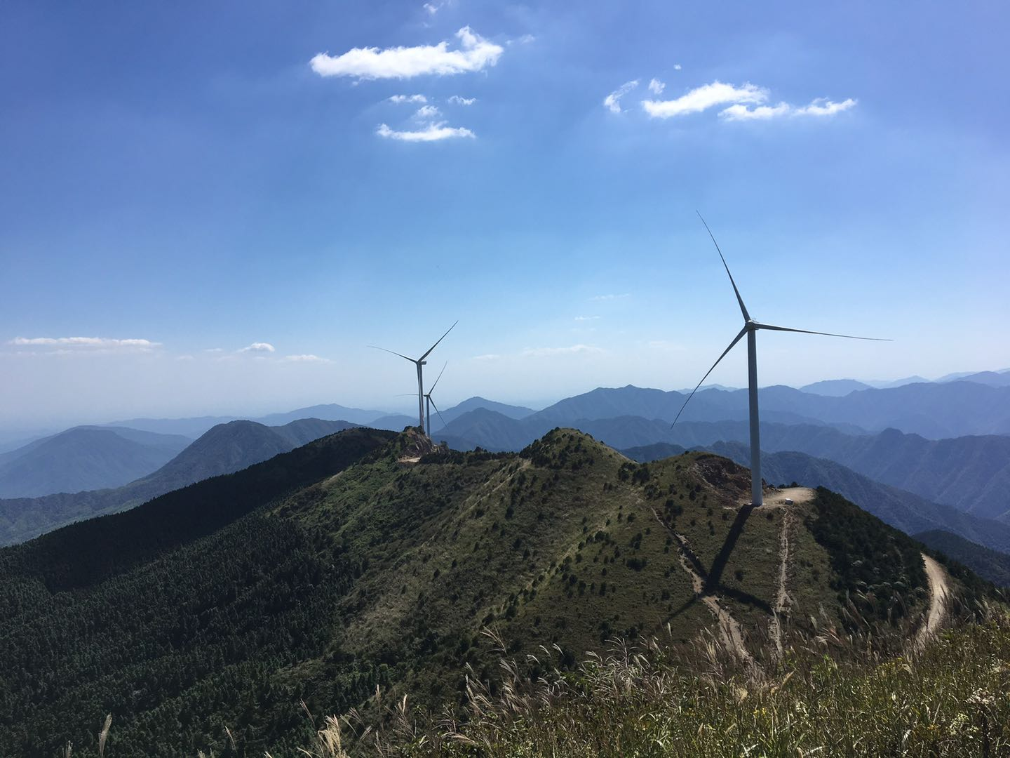 江西修水縣眉毛山二期40MW分散式風(fēng)電